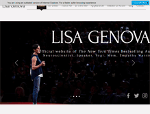 Tablet Screenshot of lisagenova.com